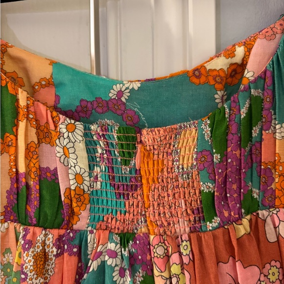 NWT Zimmermann Lola Floral Puff Sleeve Mini Dress - Picture 6 of 8